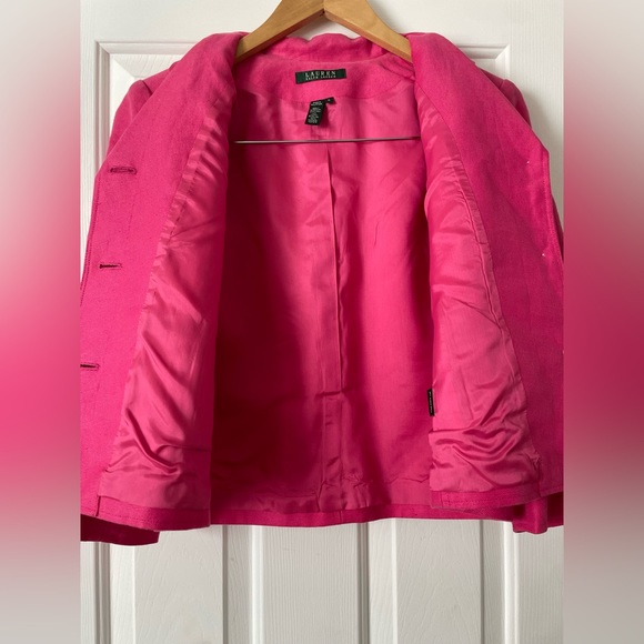 Spring Chic: Lauren Ralph Lauren Pink Linen Blazer 🌷 0280 - Picture 6 of 7